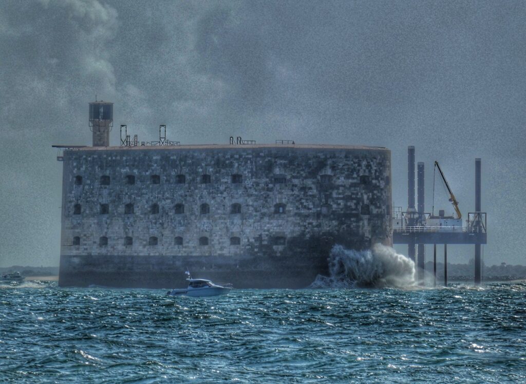 Tempête sur le fort Boyard